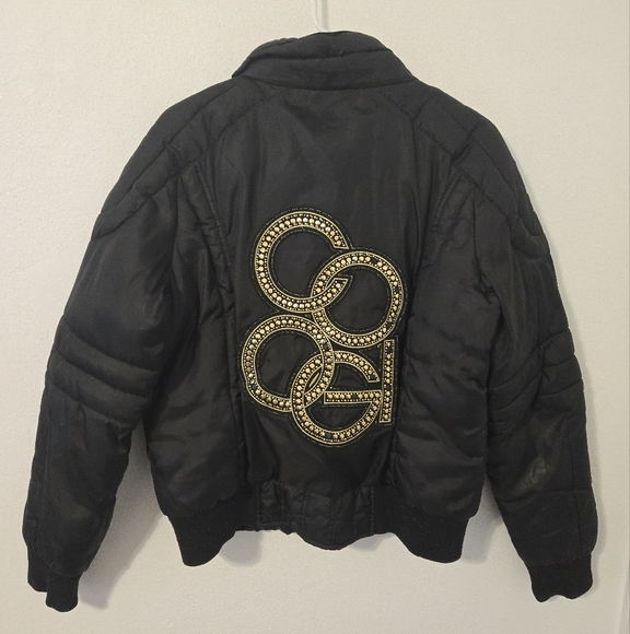 Vintage Coogi Womens Size XL Logo Full Zip Hooded Faux Fur Jacket - Picture 1 of 6